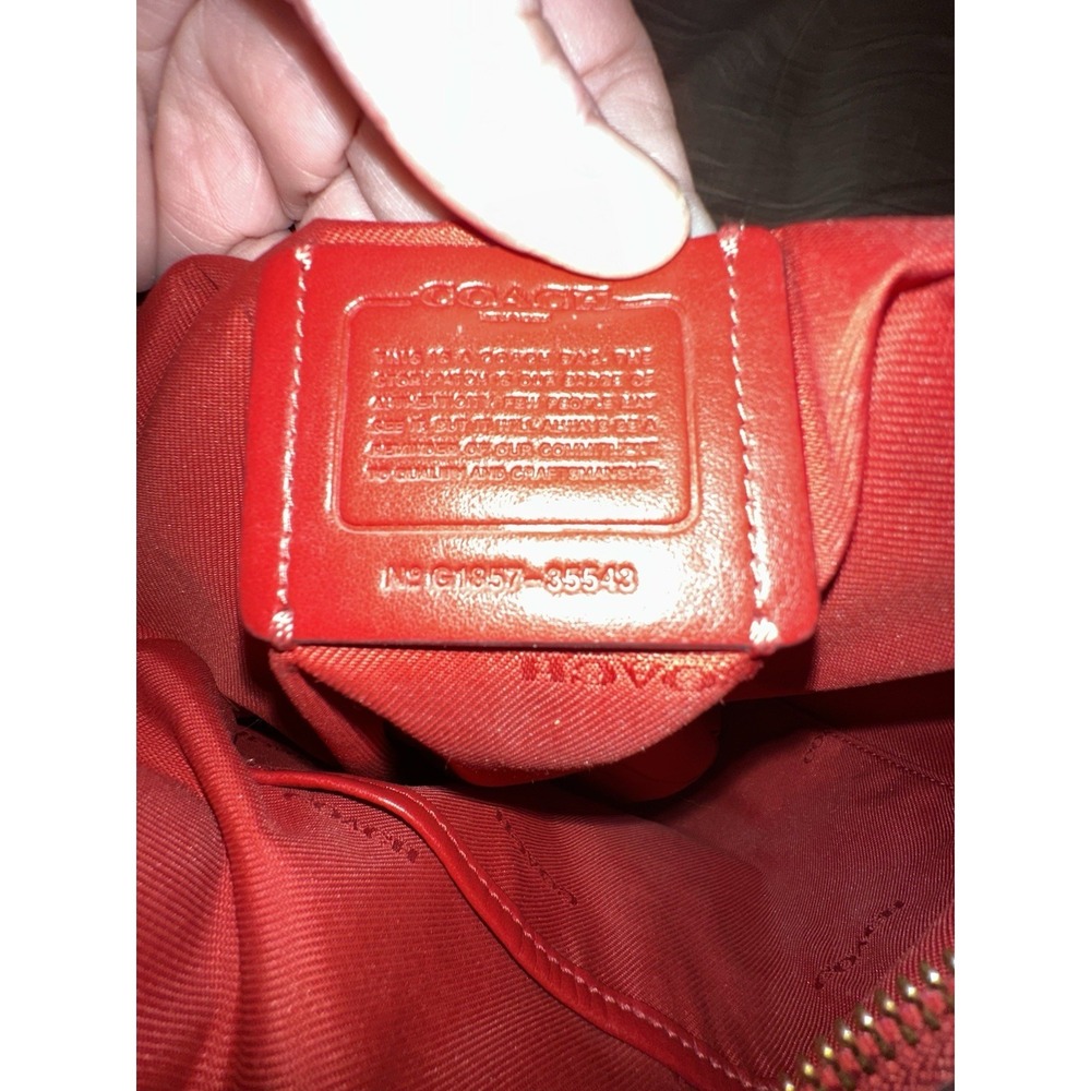Coach Hobo Style Red - Picture 5 of 10